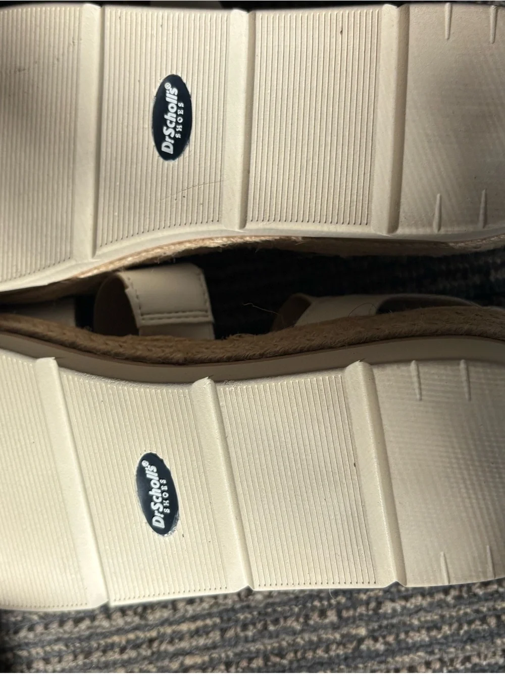 Dr. Scholl's Cream Multi-Strap Espadrille Wedge Sandals - Picture 6 of 6
